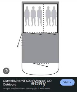 Tente Outwell Silverhill 500 Grande pour 5 Personnes