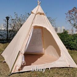 Tente Pyramid 2M Oxford pour 2 Personnes Adulte Tipi Indien pour Camping en Plein Air