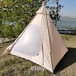 Tente Pyramid 2M Oxford pour 2 Personnes Adulte Tipi Indien pour Camping en Plein Air