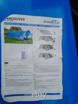 Tente Skandika Vancouver pour 6 personnes avec tapis de sol, excellent état, à retirer sur place