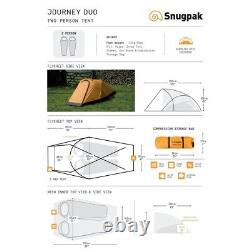 Tente Snugpak Journey Duo pour 2 personnes, orange.