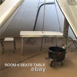 Tente Tipi 4 Saisons Olive Drab de 5,6 lb avec Sortie pour Poêle Idéale pour les Séjours de Camping