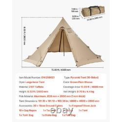Tente Tipi Imperméable Uimoso avec Sortie pour Poêle pour Camping de 4 à 6 Personnes