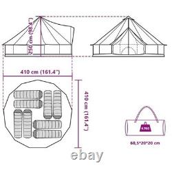 Tente Tipi KOVOL pour 8 personnes, bleue, imperméable, abri de camping en plein air