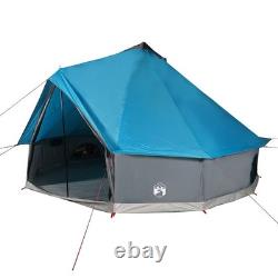 Tente Tipi KOVOL pour 8 personnes, bleue, imperméable, abri de camping en plein air