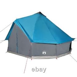 Tente Tipi KOVOL pour 8 personnes, bleue, imperméable, abri de camping en plein air
