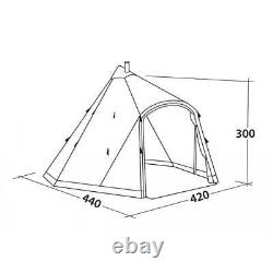 Tente Tipi Robens Trapper Chief Kaki pour 10 Personnes (A194921)