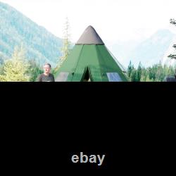 Tente Tipi Teepee Grande Famille 5-6 Personnes Camping Imperméable Voyage Extérieur Fête