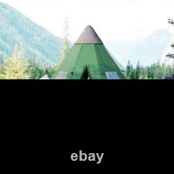 Tente Tipi Teepee Grande Famille 5-6 Personnes Camping Imperméable Voyage Extérieur Fête
