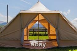 Tente Touareg 5M avec trou pour poêle, ignifuge, glamping, camping, yurt grand.
