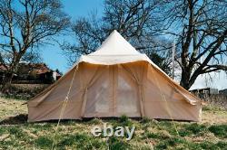 Tente Touareg 5M avec trou pour poêle, ignifuge, glamping, camping, yurt grand.