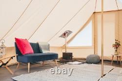 Tente Touareg 5M avec trou pour poêle, ignifuge, glamping, camping, yurt grand.