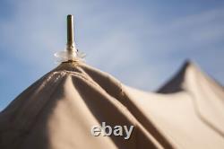 Tente Touareg 5M avec trou pour poêle, ignifuge, glamping, camping, yurt grand.
