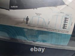 Tente Tunnel 6 Personnes Halfords 2 chambres Grande Tente Familiale avec auvent et sac de transport