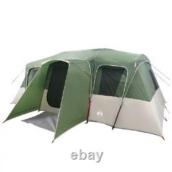 Tente Tunnel Familiale WALPLUS 16 Personnes Verte Grande Abri Imperméable