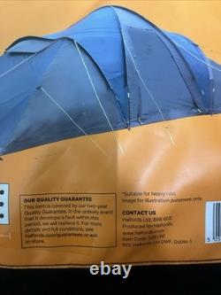 Tente Tunnel Halfords 6 Personnes avec Auvent, 2 Chambres, Grande Taille Familiale, Sac de Transport