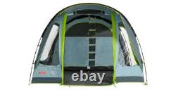 Tente Tunnel Meadowood Coleman 4 Personnes Chambres Occultantes Grises Camping Jardin