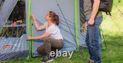 Tente Tunnel Meadowood Coleman 4 Personnes Chambres Occultantes Grises Camping Jardin