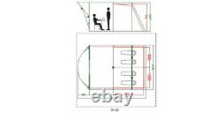 Tente Tunnel Meadowood Coleman 4 Personnes Chambres Occultantes Grises Camping Jardin