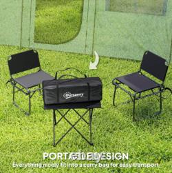 Tente Tunnel Outsunny 3-4 Personnes avec Sol Cousu Tapis de Sol Imperméable 3000mm Vert