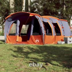 Tente Tunnel WALPLUS pour Famille 8 Personnes Grise Imperméable Grand Abri de Camping