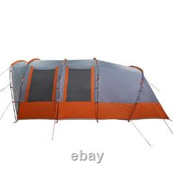 Tente Tunnel WALPLUS pour Famille 8 Personnes Grise Imperméable Grand Abri de Camping