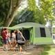 Tente Tunnel De Camping 4-8 Personnes Abri Dôme Porche 2 Chambres Crochet Pour Lampe Sac Portable