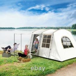 Tente Tunnel de Camping Familiale 4 Personnes Abri Chambre Randonnée Festival Tente de Sac à Dos