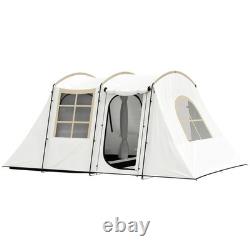Tente Tunnel de Camping Familiale 4 Personnes Abri Chambre Randonnée Festival Tente de Sac à Dos