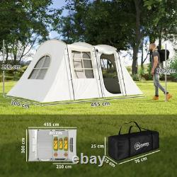 Tente Tunnel de Camping Familiale 4 Personnes Abri Chambre Randonnée Festival Tente de Sac à Dos