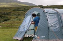 Tente Vango Lismore 450 pour 4 personnes - Forfait camping familial avec grand espace de couchage à poteaux