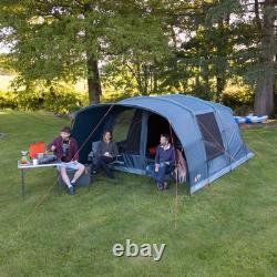 Tente Vango Sierra 500 Tunnel 5 personnes avec poteaux et cloison de chambre optionnelle pour famille