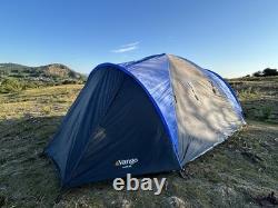 Tente Vango Tahoe 400 pour 4 personnes - Camping en famille et festival - Bleu et jaune