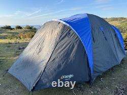 Tente Vango Tahoe 400 pour 4 personnes - Camping en famille et festival - Bleu et jaune