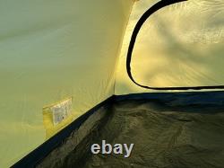 Tente Vango Tahoe 400 pour 4 personnes - Camping en famille et festival - Bleu et jaune