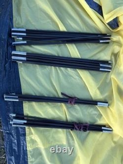 Tente Vango Tahoe 400 pour 4 personnes - Camping en famille et festival - Bleu et jaune