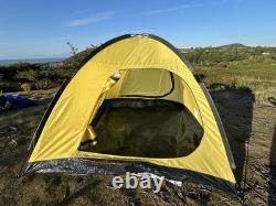 Tente Vango Tahoe 400 pour 4 personnes - Camping en famille et festival - Bleu et jaune