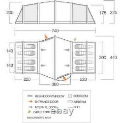 Tente Vango Vesta AIR 850XL (TN511) ANCIEN PRIX 699,00 £ NOUVEAU PRIX 599,00 £