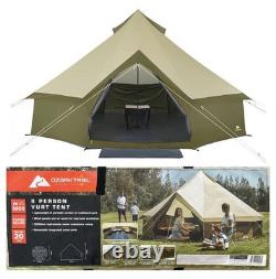 Tente Yurt Olive Verte pour 8 Personnes Ozark Trail avec Fenêtre Imperméable NEUVE
