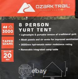 Tente Yurt Olive Verte pour 8 Personnes Ozark Trail avec Fenêtre Imperméable NEUVE