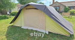Tente à armature en toile et auvent Cabanon Bora Bora pour 4 personnes