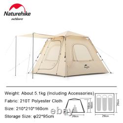 Tente automatique Naturehike Ango 3 pour 3 personnes - Grande tente de camping familiale imperméable.