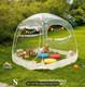 Tente Bulle Pop-up Abri Igloo D&ocirc;me Transparent Sport Grand Environ 4m