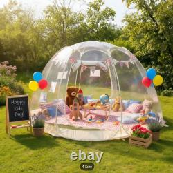 Tente bulle pop-up abri igloo dôme transparent sport grand environ 4m