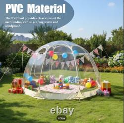 Tente bulle pop-up abri igloo dôme transparent sport grand environ 4m