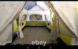 Tente cabine instantanée 12 personnes 3 pièces X grande tente familiale facile à monter