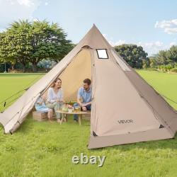 Tente chaude VEVOR Tipi avec cheminée étanche portable pour le camping de 4 à 6 personnes