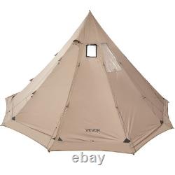Tente chaude VEVOR Tipi avec cheminée étanche portable pour le camping de 4 à 6 personnes