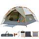 Tente De Camping, Tente Instantanée Pop Up 3 Personnes Imperméable, Grande Double Couche