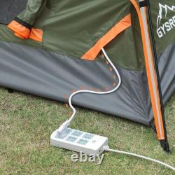 Tente de Camping, Tente Instantanée Pop Up pour 3 Personnes Imperméable, Grande Tente Automatique à Double Couche